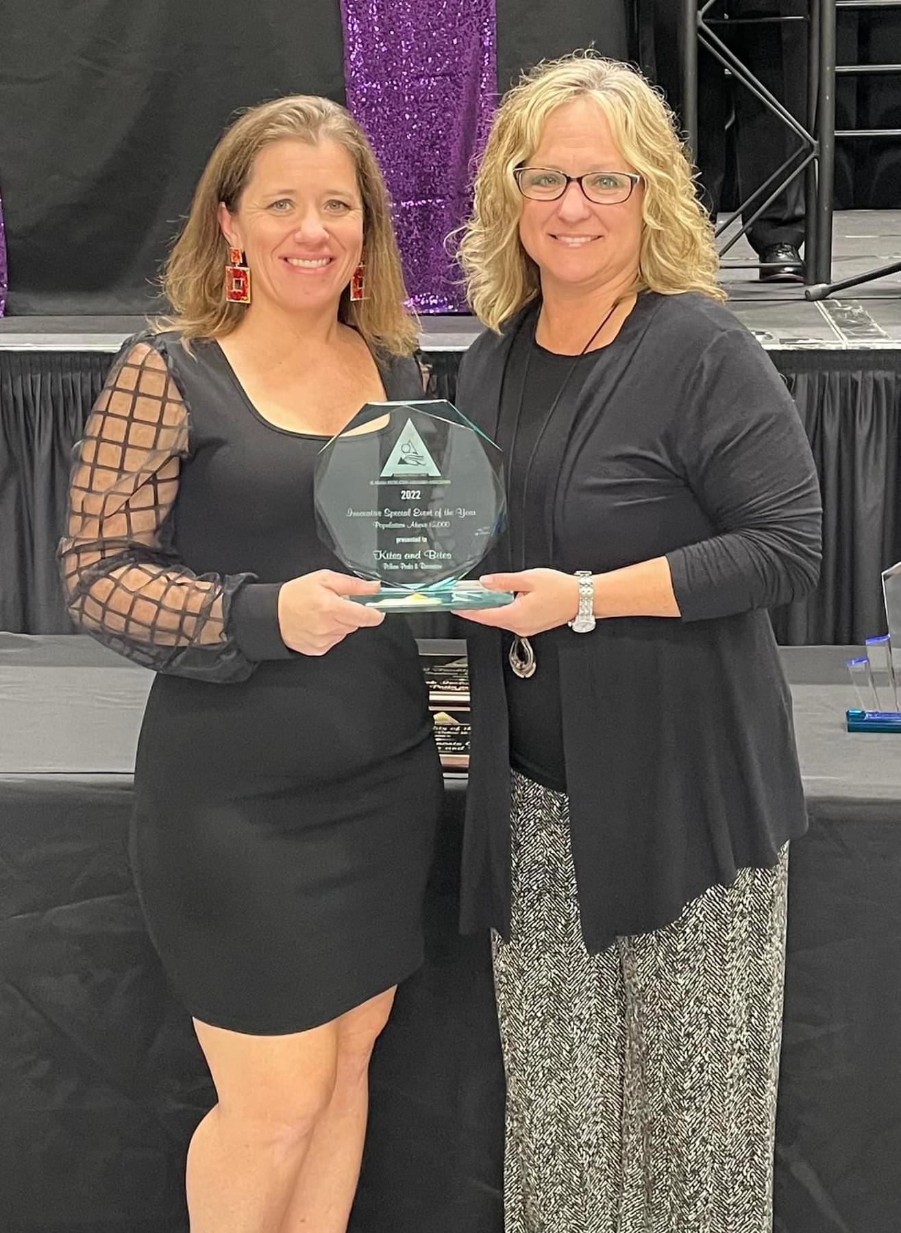 Alicia Walters accepts the award for Innovative Special Event of the Year.